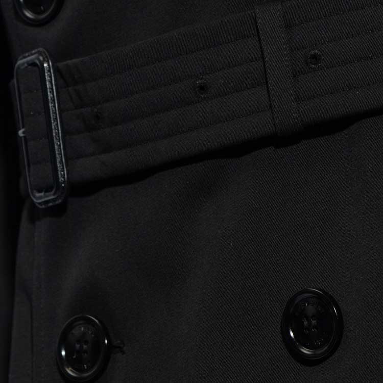 Burberry  FW23 Black Double-Breasted Mid-Length Coat 80793861 圖 6