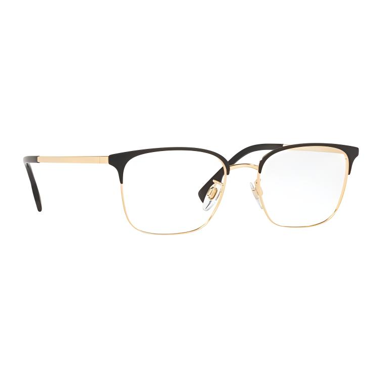 Lookbook Burberry  Gold Metal Browline Optical Glasses with Logo Detailing. 1338DVISTA