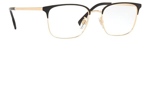 Burberry Gold Metal Browline Optical Glasses with Logo Detailing. 1338DVISTA Lookbook Burberry Gold Metal Browline Optical Glasses with Logo Detailing. 1338DVISTA