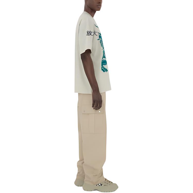 Details for Burberry  Graphic Print Crew Neck Short Sleeve T-Shirt Plaster White 80942621