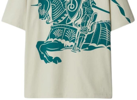 Burberry Graphic Print Crew Neck Short Sleeve T-Shirt Plaster White 80942621 Cheap Burberry Graphic Print Crew Neck Short Sleeve T-Shirt Plaster White 80942621
