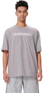 Burberry Kelabu Baju-T Oversized Cetakan Huruf Kapas 80530121 Shop Burberry Kelabu Baju-T Oversized Cetakan Huruf Kapas 80530121