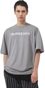Burberry Kelabu Baju-T Oversized Cetakan Huruf Kapas 80530121 Details for Burberry Kelabu Baju-T Oversized Cetakan Huruf Kapas 80530121