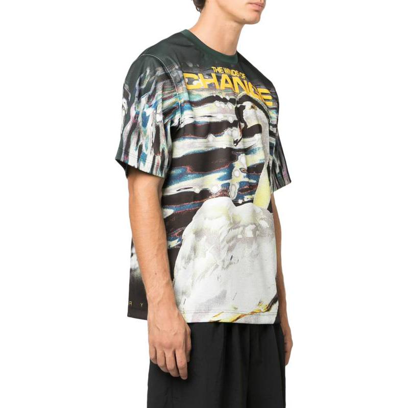 Burberry  Gray Swan Alphabet Print Crew Neck T-Shirt. 80778731 圖 5