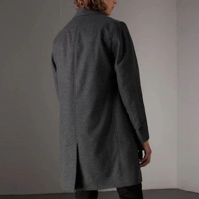Burberry Gray Wool Blend Mid-Length Coat with Detachable Vest. 40653951 Shop Burberry Gray Wool Blend Mid-Length Coat with Detachable Vest. 40653951