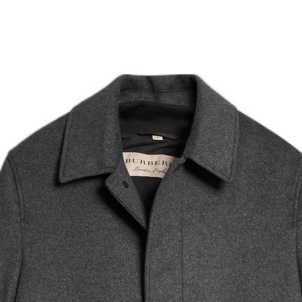 Burberry  Gray Wool Blend Mid-Length Coat with Detachable Vest. 40653951 圖 6