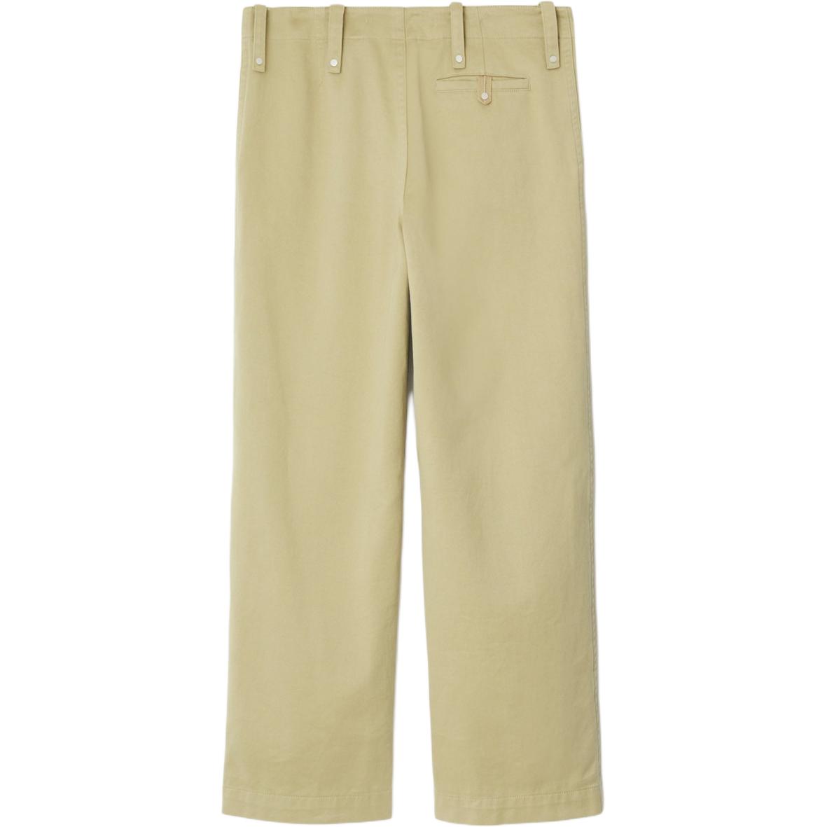 Lookbook Burberry Celana Hijau Casual Loose Fit dengan Kantong Resleting Solid 80788761