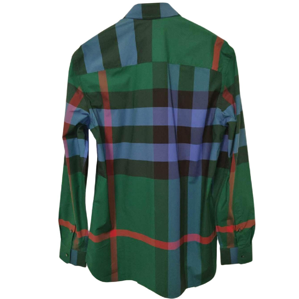 Lookbook Kemeja Lengan Panjang Kotak-Kotak Hijau Burberry. 80466221