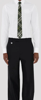 Burberry Green Check Pattern Tie 80915441 Shop Burberry Green Check Pattern Tie 80915441