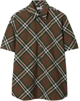Burberry Green Check Short-Sleeve Button-Up Shirt. 80953241 Burberry Green Check Short-Sleeve Button-Up Shirt. 80953241