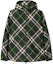 Order 버버리 그린 체크 후드 집업 캐주얼 자켓. 80818951