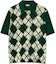 Buy Burberry 綠色撞色菱形格紋針織POLO衫 80831931