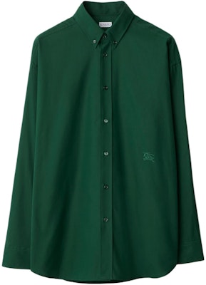 Burberry Green Cotton Oxford Shirt Long-Sleeve Button-Down Classic Fit 80828851 Order Burberry Green Cotton Oxford Shirt Long-Sleeve Button-Down Classic Fit 80828851