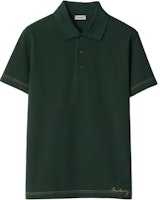 Burberry Green Cotton Polo Shirt - Solid Color Short Sleeve Classic Fit. 80904901 Burberry Green Cotton Polo Shirt - Solid Color Short Sleeve Classic Fit. 80904901