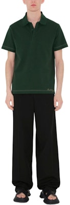 Burberry Polo Verde Algodón - Manga Corta Color Sólido Corte Clásico. 80904901 Lookbook Burberry Polo Verde Algodón - Manga Corta Color Sólido Corte Clásico. 80904901