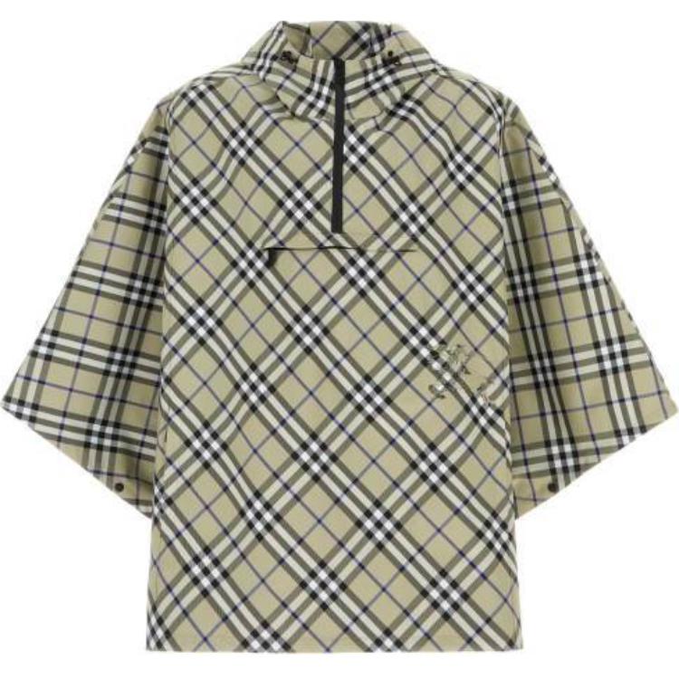 Order Burberry  Green Embroidered Striped Hooded Pullover Jacket. 80957091