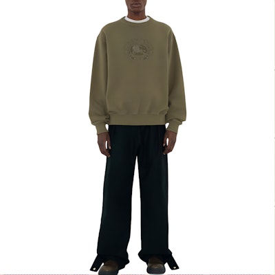 버버리 그린 나이트 자수 크루넥 오버사이즈 스웨트셔츠. 80936031 Shop 버버리 그린 나이트 자수 크루넥 오버사이즈 스웨트셔츠. 80936031