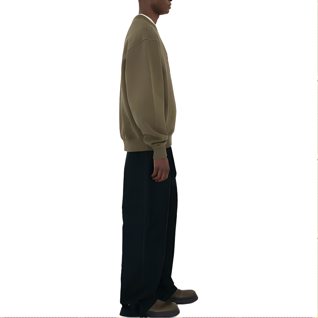 Details for 버버리 그린 나이트 자수 크루넥 오버사이즈 스웨트셔츠. 80936031