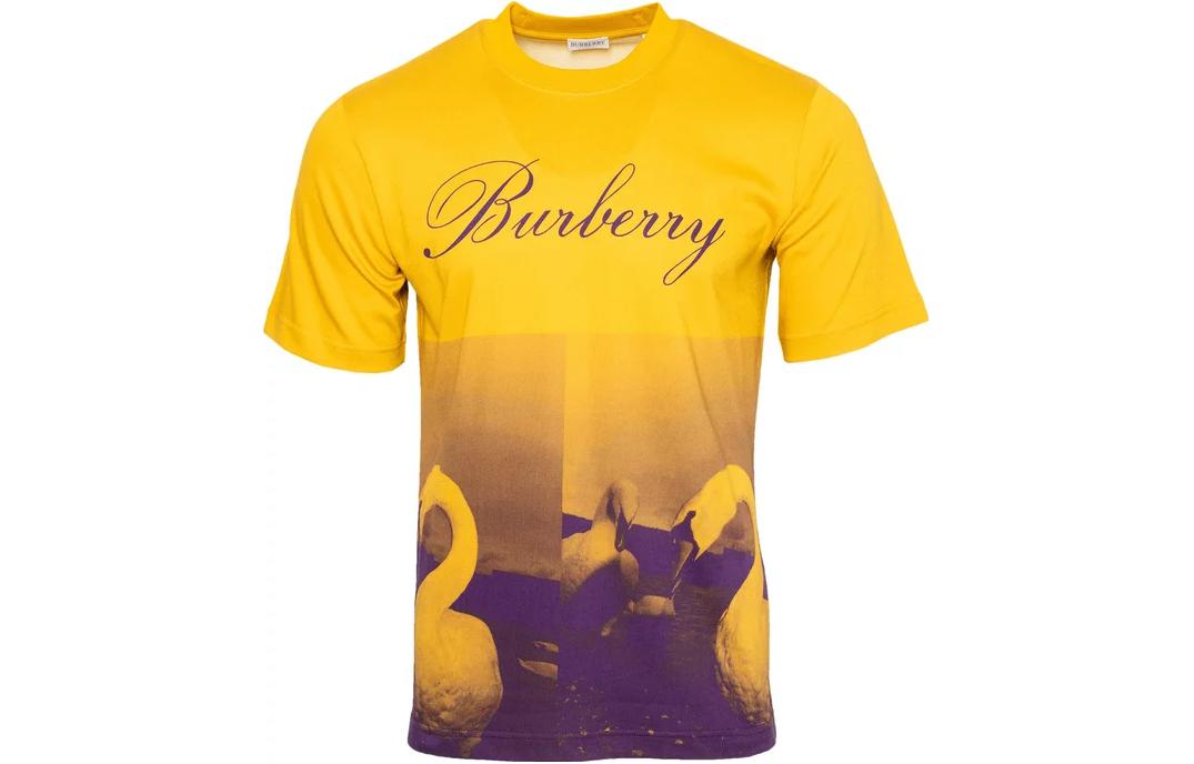 Burberry  Green Logo Crewneck Slim Fit Short Sleeve T-Shirt 80778741 圖 2