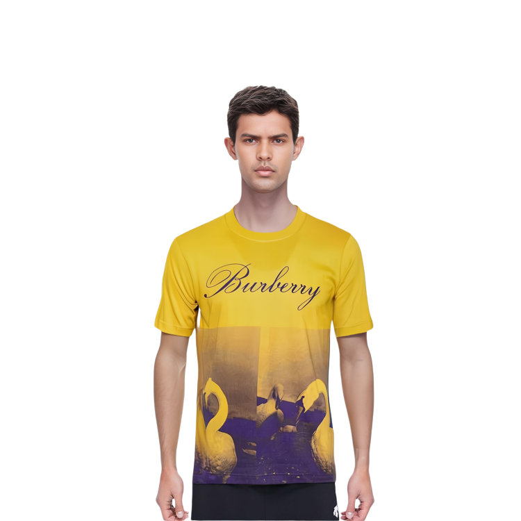 Burberry  Green Logo Crewneck Slim Fit Short Sleeve T-Shirt 80778741 圖 3