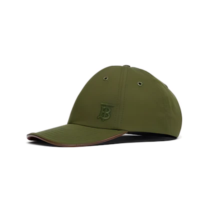 Burberry Green Minimalist Lettering Cap 80653491