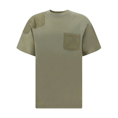 Burberry Green Pocket Crewneck T-Shirt Short Sleeve 80767381