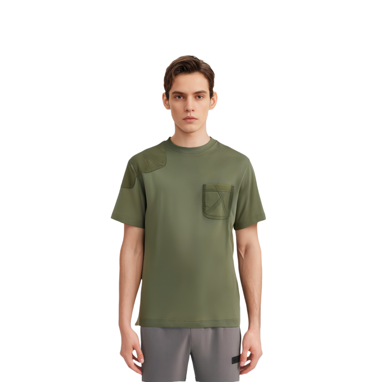 Burberry  Green Pocket Crewneck T-Shirt Short Sleeve 80767381 圖 4