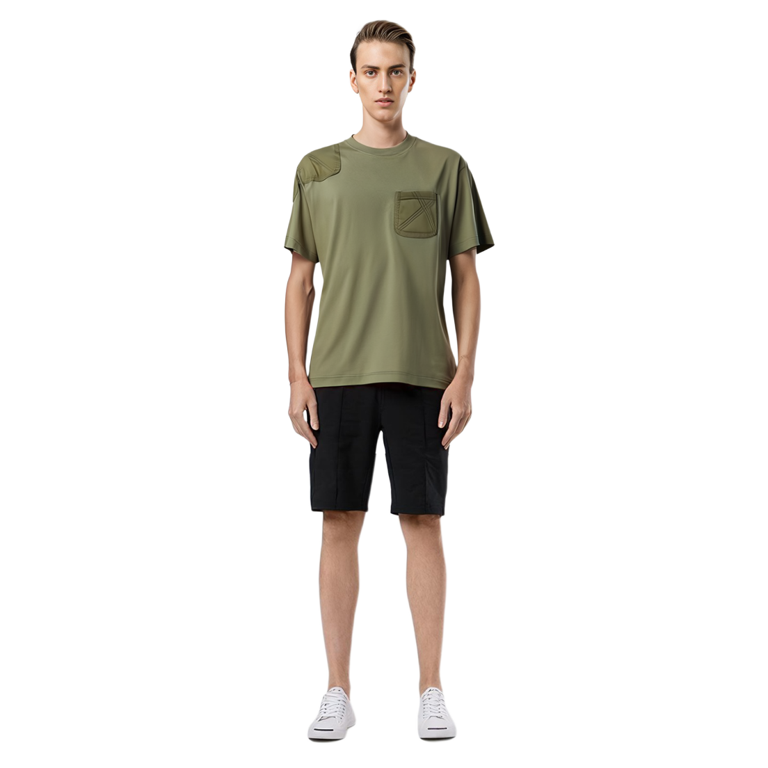 Burberry  Green Pocket Crewneck T-Shirt Short Sleeve 80767381 圖 5