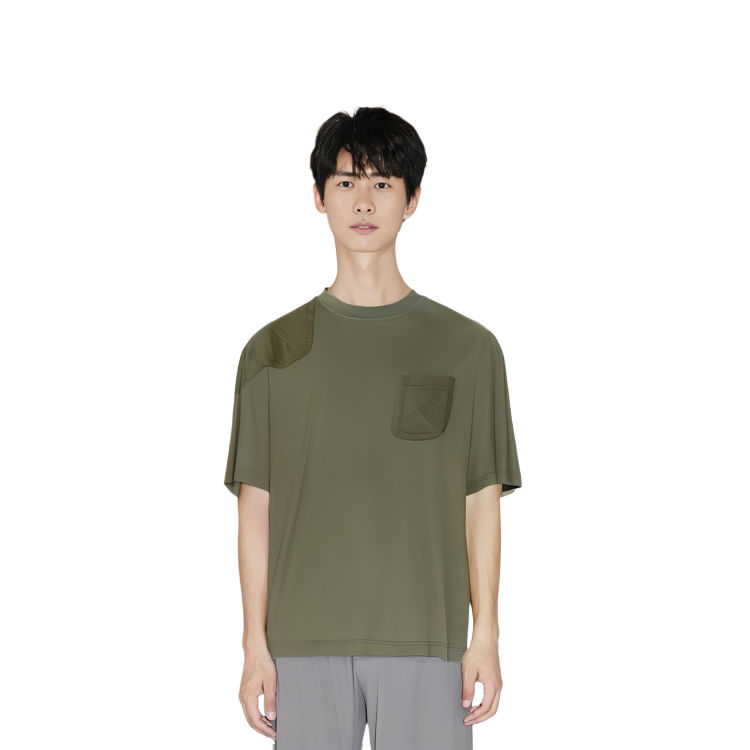 Burberry  Green Pocket Crewneck T-Shirt Short Sleeve 80767381 圖 6