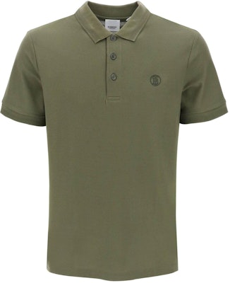 Burberry Green Polo Shirt with Solid Color and Embroidered Logo. 80831561 Buy Burberry Green Polo Shirt with Solid Color and Embroidered Logo. 80831561