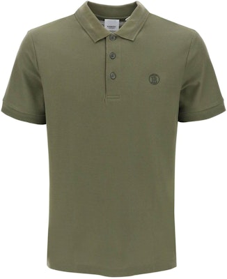 Burberry Green Polo Shirt with Solid Color and Embroidered Logo. 80831561 Order Burberry Green Polo Shirt with Solid Color and Embroidered Logo. 80831561