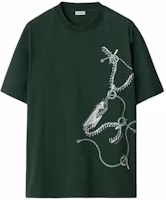 Burberry Green Printed Loose Fit Crew Neck T-Shirt 80895781 Burberry Green Printed Loose Fit Crew Neck T-Shirt 80895781