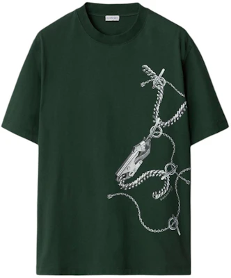 Burberry Green Printed Loose Fit Crew Neck T-Shirt 80895781 Order Burberry Green Printed Loose Fit Crew Neck T-Shirt 80895781
