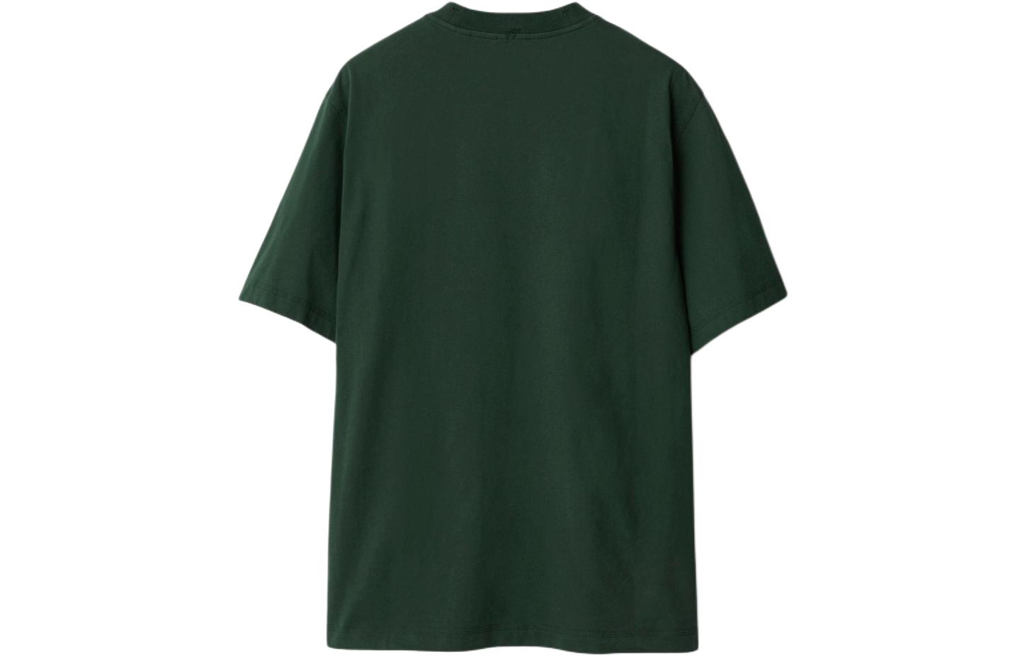 Lookbook Burberry Kaos Hijau Longgar Cetak Crew Neck 80895781