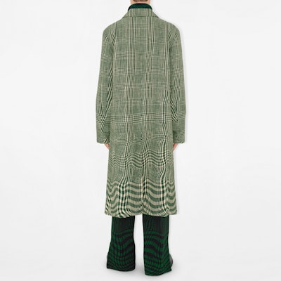 Burberry 綠色條紋彈性腰直筒針織運動長褲 80811541 Purchase Burberry 綠色條紋彈性腰直筒針織運動長褲 80811541