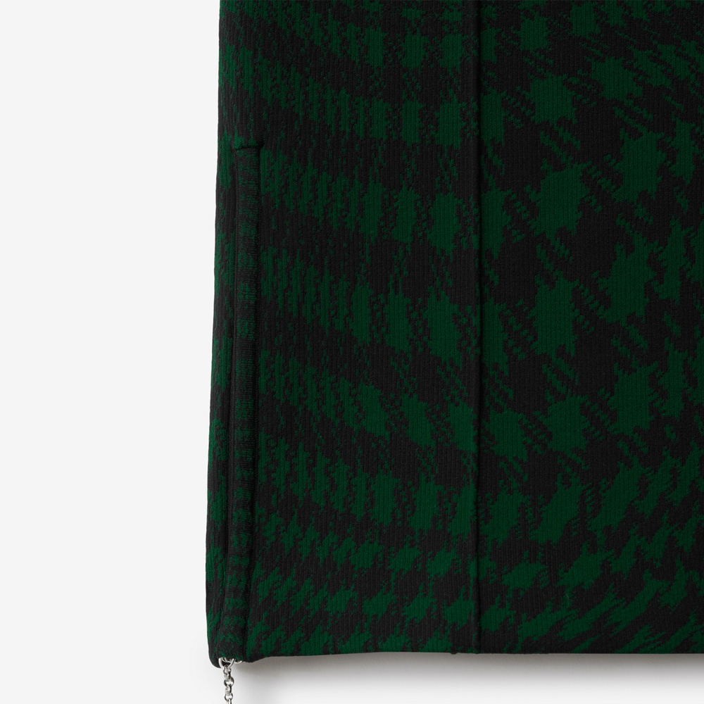 Sizing Burberry 綠色條紋彈性腰直筒針織運動長褲 80811541