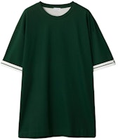 Burberry Green Striped Print Cotton Crewneck T-Shirt Short Sleeve 80813011 Burberry Green Striped Print Cotton Crewneck T-Shirt Short Sleeve 80813011