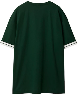 Burberry Green Striped Print Cotton Crewneck T-Shirt Short Sleeve 80813011 Lookbook Burberry Green Striped Print Cotton Crewneck T-Shirt Short Sleeve 80813011