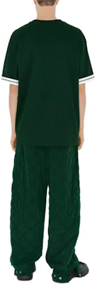 Burberry Green Striped Print Cotton Crewneck T-Shirt Short Sleeve 80813011 Purchase Burberry Green Striped Print Cotton Crewneck T-Shirt Short Sleeve 80813011