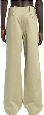 Burberry Celana Hijau Wide-Leg Kasual dengan Ritsleting Depan. 80766461 Shop Burberry Celana Hijau Wide-Leg Kasual dengan Ritsleting Depan. 80766461