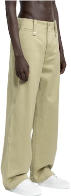 Burberry Celana Hijau Wide-Leg Kasual dengan Ritsleting Depan. 80766461 Purchase Burberry Celana Hijau Wide-Leg Kasual dengan Ritsleting Depan. 80766461