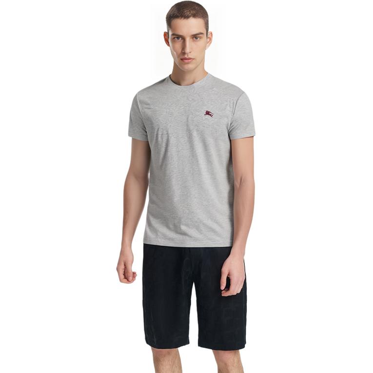 Purchase Burberry 灰色標誌短袖圓領 T 恤。 8003830-GREY
