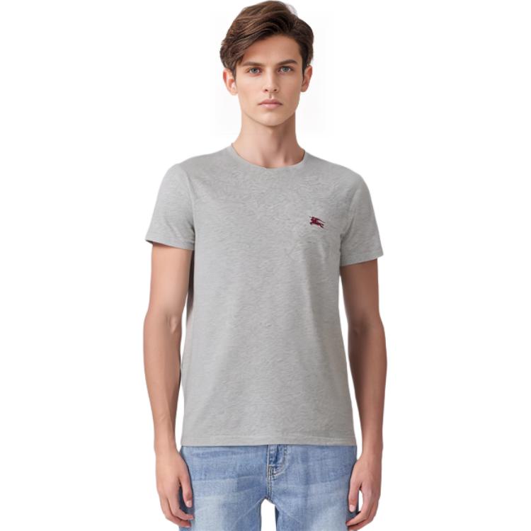 Details for Burberry 灰色標誌短袖圓領 T 恤。 8003830-GREY