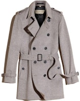 Burberry Grey Kensington Double-Breasted Trench Coat with Belt. 40226921 Burberry Grey Kensington Double-Breasted Trench Coat with Belt. 40226921