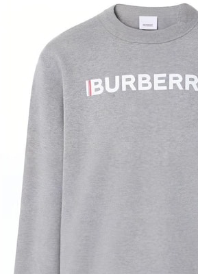 Burberry Grey Logo Print Crewneck Pullover Sweatshirt Abu-Abu 80529921 Purchase Burberry Grey Logo Print Crewneck Pullover Sweatshirt Abu-Abu 80529921