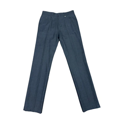 Burberry Grey Straight-Leg Zip Pocket Suit Pants 80556521