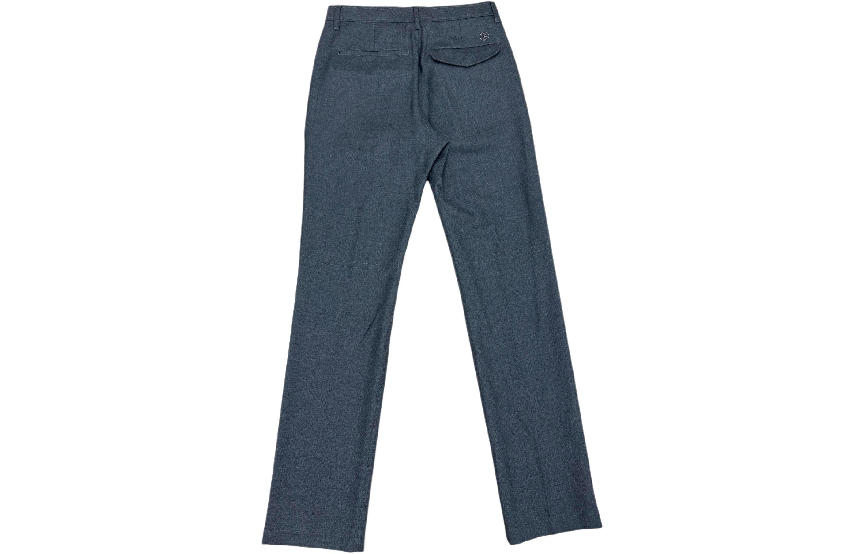 Burberry  Grey Straight-Leg Zip Pocket Suit Pants 80556521 圖 3