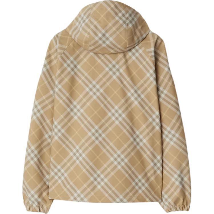 Burberry  Hooded Zip-Up Jacket with Check Pattern Full Print Multicolor 80899751 圖 3