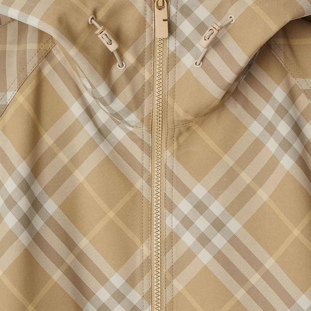 Burberry  Hooded Zip-Up Jacket with Check Pattern Full Print Multicolor 80899751 圖 7