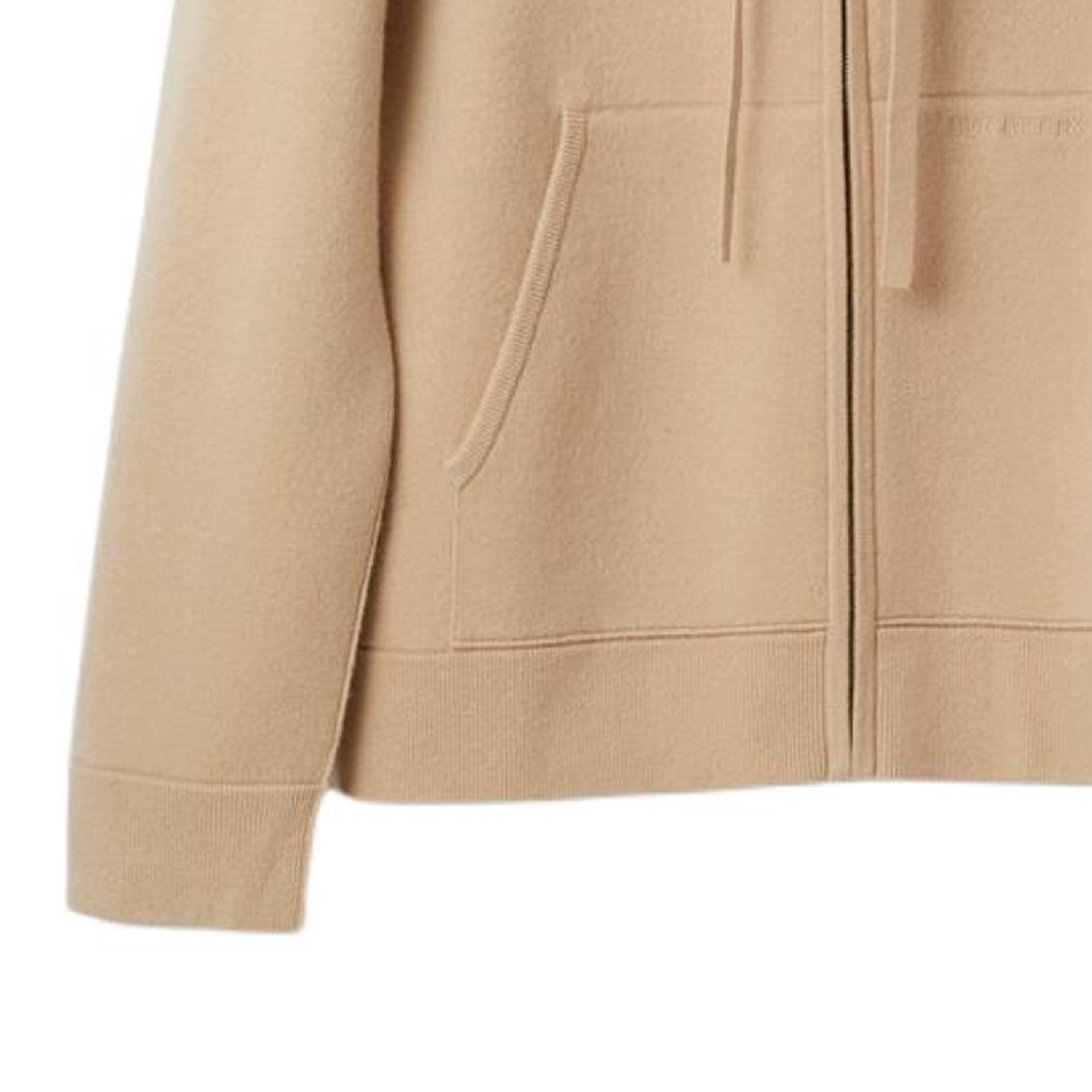 Details for Sudadera Burberry Amarillo-Marrón con Logo Bordado y Cremallera Completa. 80896641